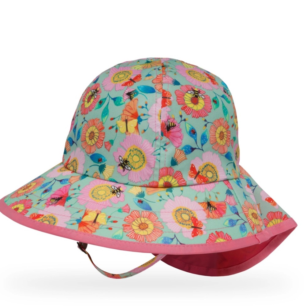 Sunday afternoons pollinator spf bucket toddler  Floral Patterned Sun Hat